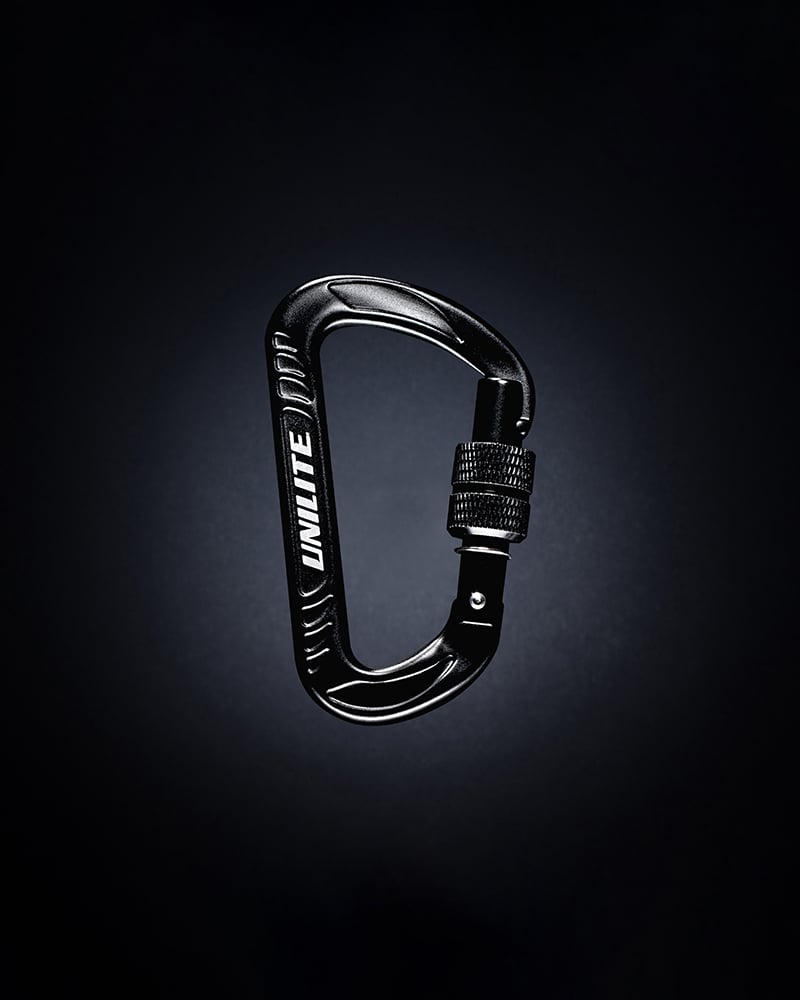 CARABINER-12KN — Lukustatav alumiiniumkarabiin